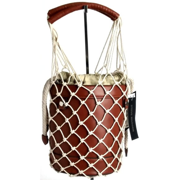 Steve Madden ROPE NET BUCKET - Picture 2 of 7